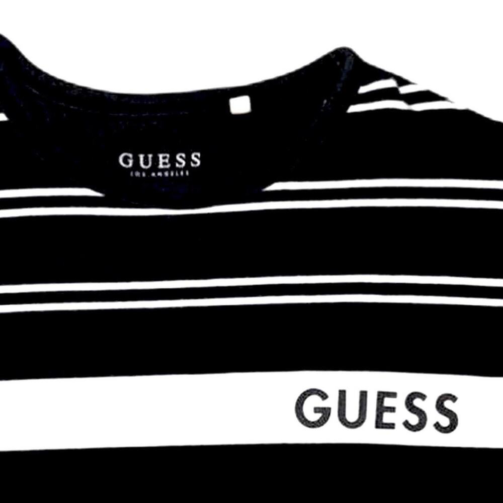 Mens Black and White Guess T-Shirt [Size L]